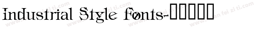 Industrial Style Fonts字体转换